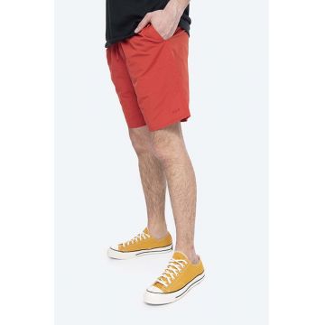 HUF pantaloni scurți Fuck It Intl Short barbati, culoarea rosu PT00154-POPPY