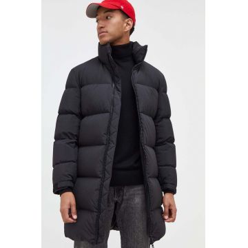 HUGO geaca de puf barbati, culoarea negru, de iarna