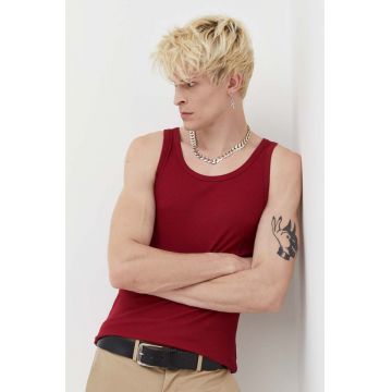 HUGO tricou 2-pack barbati, culoarea rosu