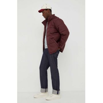 Levi's geaca barbati, culoarea bordo, de iarna