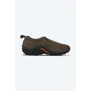 Merrell pantofi de piele intoarsa barbati, culoarea maro