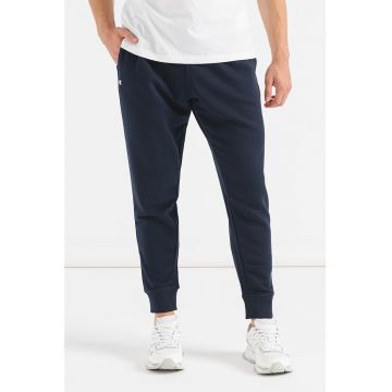 Pantaloni sport cu talie medie si buzunare laterale