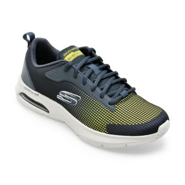 Pantofi SKECHERS bleumarin, DYNA-AIR, din material textil
