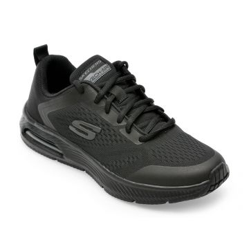 Pantofi SKECHERS negri, DYNA-AIR-PELLAND, din material textil