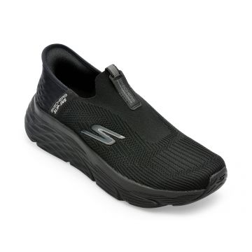 Pantofi SKECHERS negri, MAX CUSHIONING ELITE, din material textil