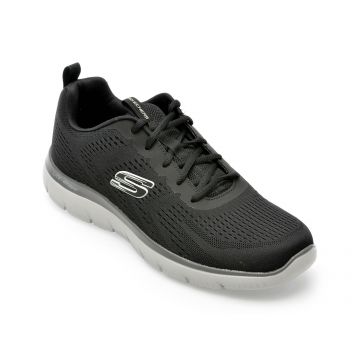 Pantofi SKECHERS negri, SUMMITS-TORRE, din material textil
