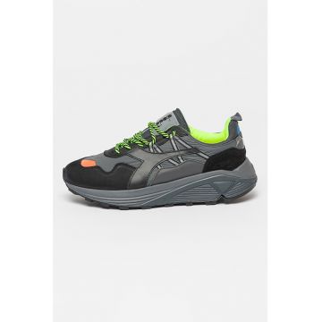 Pantofi sport cu insertii din piele intoarsa Rave Nylon