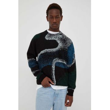 PS Paul Smith pulover din amestec de lana barbati, culoarea negru