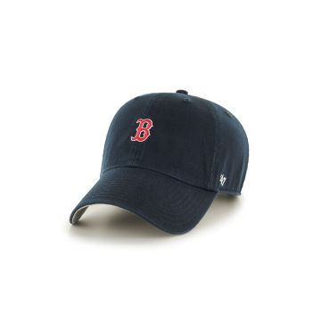 47brand șapcă MLB Boston Red Sox culoarea bleumarin, cu imprimeu  B-BSRNR02GWS-NY