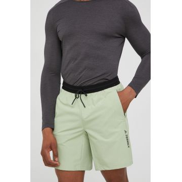 adidas TERREX pantaloni scur��i outdoor Lite H51496 barbati, culoarea verde