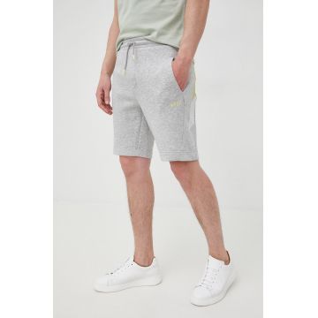 BOSS pantaloni scurti Boss Athleisure barbati, culoarea gri, melanj