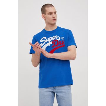 Superdry tricou din bumbac cu imprimeu