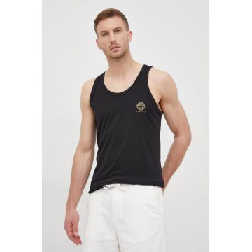 Versace tricou bărbați, culoarea negru