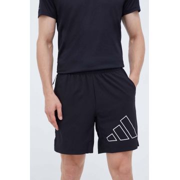 adidas Performance pantaloni scurți de antrenament Train Icons Big Logo culoarea negru