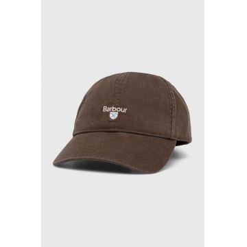Barbour șapcă de baseball din bumbac Sports Caps culoarea verde, cu imprimeu, MHA0274