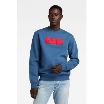 Bluza sport cu decolteu la baza gatului si logo brodat Felt