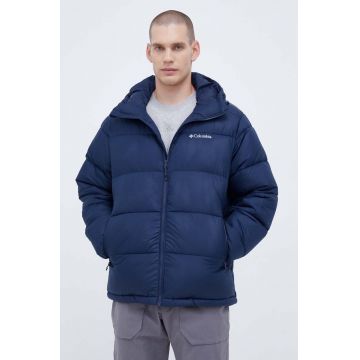 Columbia geacă M Pike Lake II Hooded Jacket bărbați, culoarea bleumarin, de iarnă 2050931