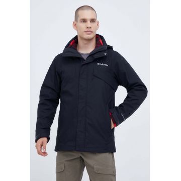 Columbia geacă outdoor Bugaboo II Fleece Interchange culoarea negru