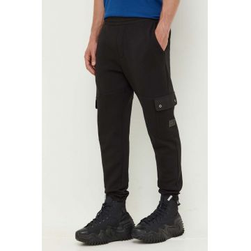 HUGO pantaloni de trening culoarea negru, neted