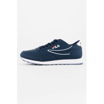 Pantofi sport de piele ecologica cu logo brodat Orbit Low