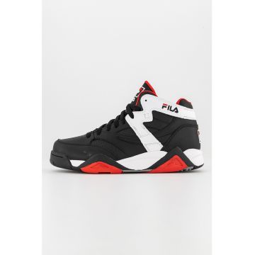 Pantofi sport mid-high din piele cu insertii din piele ecologica M-Squad