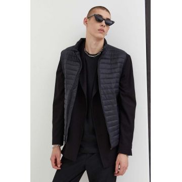 Quiksilver vesta barbati, culoarea negru, de tranzitie