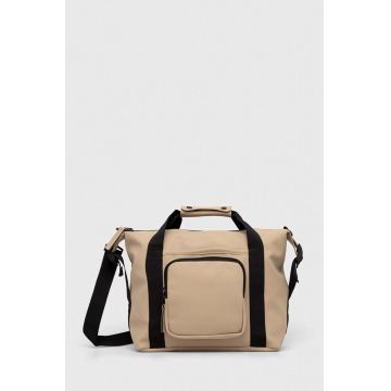 Rains geanta 14230 Weekendbags culoarea bej