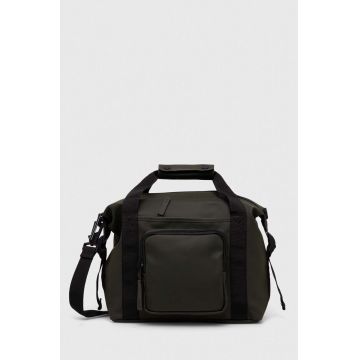 Rains geanta 14230 Weekendbags culoarea verde