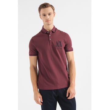 Tricou polo din bumbac pique