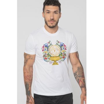 Tricou slim fit cu imprimeu