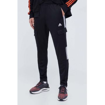 adidas pantaloni de trening culoarea negru, cu imprimeu  IA3067