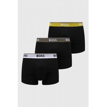 BOSS boxeri 3-pack barbati, culoarea negru