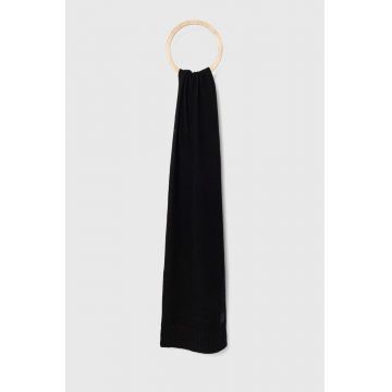 Boss Orange esarfa din amestec de lana BOSS ORANGE culoarea negru, neted