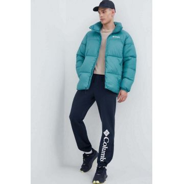 Columbia geacă M Puffect II Jacket bărbați, culoarea turcoaz, de iarnă 2025821