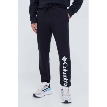 Columbia pantaloni de trening Trek culoarea negru, cu imprimeu 1957944