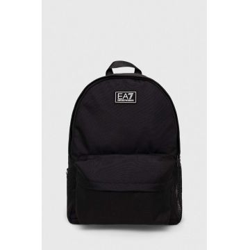 EA7 Emporio Armani rucsac barbati, culoarea negru, mare, neted