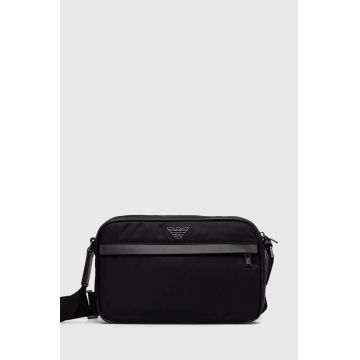 Emporio Armani borseta barbati, culoarea negru