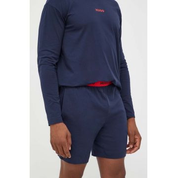 HUGO pantaloni scurți de lounge culoarea bleumarin 50493087