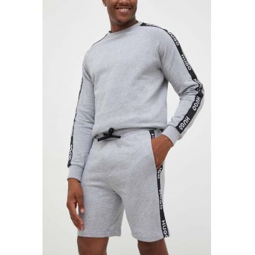 HUGO pantaloni scurți din bumbac lounge culoarea gri 50496996