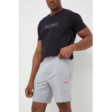 HUGO pantaloni scurti barbati, culoarea gri