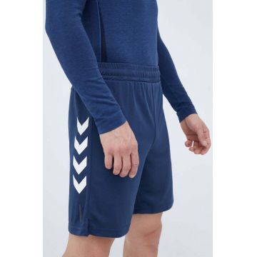 Hummel pantaloni scurți de antrenament Topaz 2-pack culoarea albastru marin