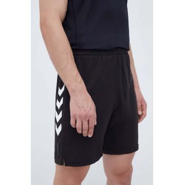 Hummel pantaloni scurți de antrenament Topaz culoarea negru