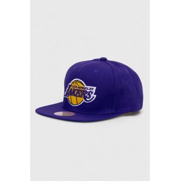 Mitchell&Ness sapca LOS ANGELES LAKERS culoarea violet, cu imprimeu