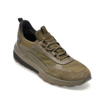 Pantofi GEOX kaki, U36BAA, din material textil
