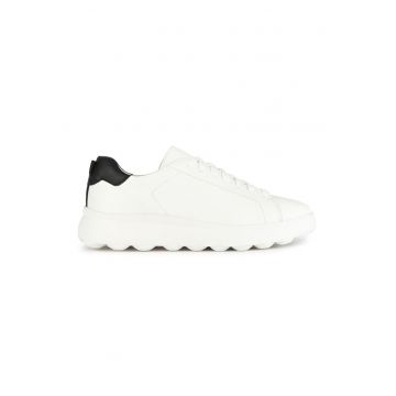 Pantofi sport de piele cu varf rotund