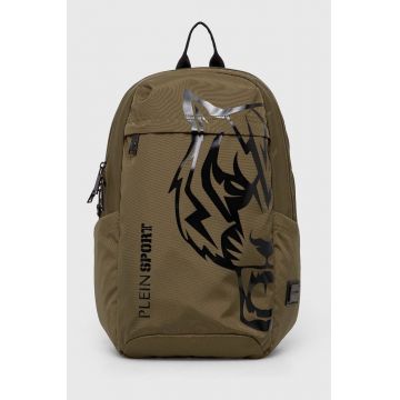 PLEIN SPORT rucsac barbati, culoarea verde, mare, neted