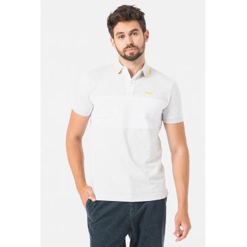Tricou polo cu detalii straite Pavel