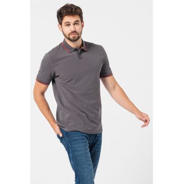 Tricou polo din bumbac pique Perete