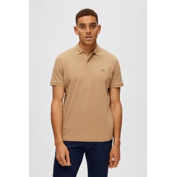 Tricou polo regular fit de bumbac organic