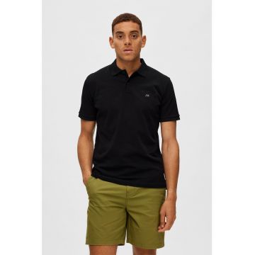 Tricou polo regular fit de bumbac organic